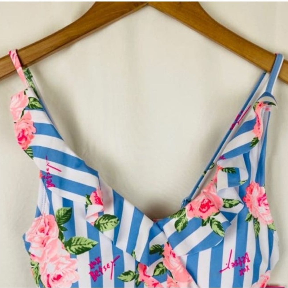 Betsey Johnson Ruffle Flower Swimsuit - Picture 6 of 6